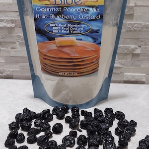 Blueberry Custard Gourmet Pancake Mix 100% Real Blueberries image 1