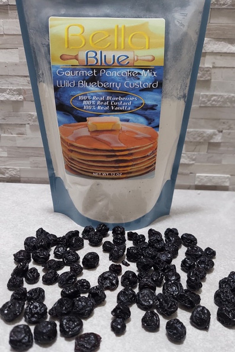 Blueberry Custard Gourmet Pancake Mix 100% Real Blueberries image 1