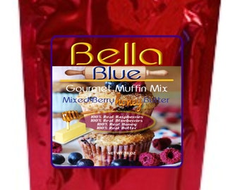 Mixed Berry Honey Butter Muffin Mix - Gourmet Bakery-Style Muffins at Home - Baked Food Gifts - Baked Desserts - Snack Food - Ships Free