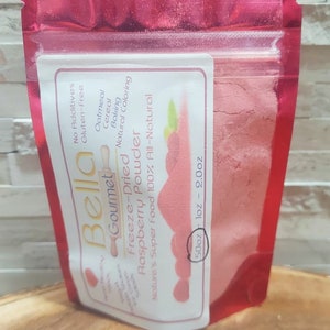 Freeze Dried Raspberry Powder - Delicious Red Raspberry Flavor Naturally Sweet - 100% All-Natural - Sweet Premium Fruits and Berries