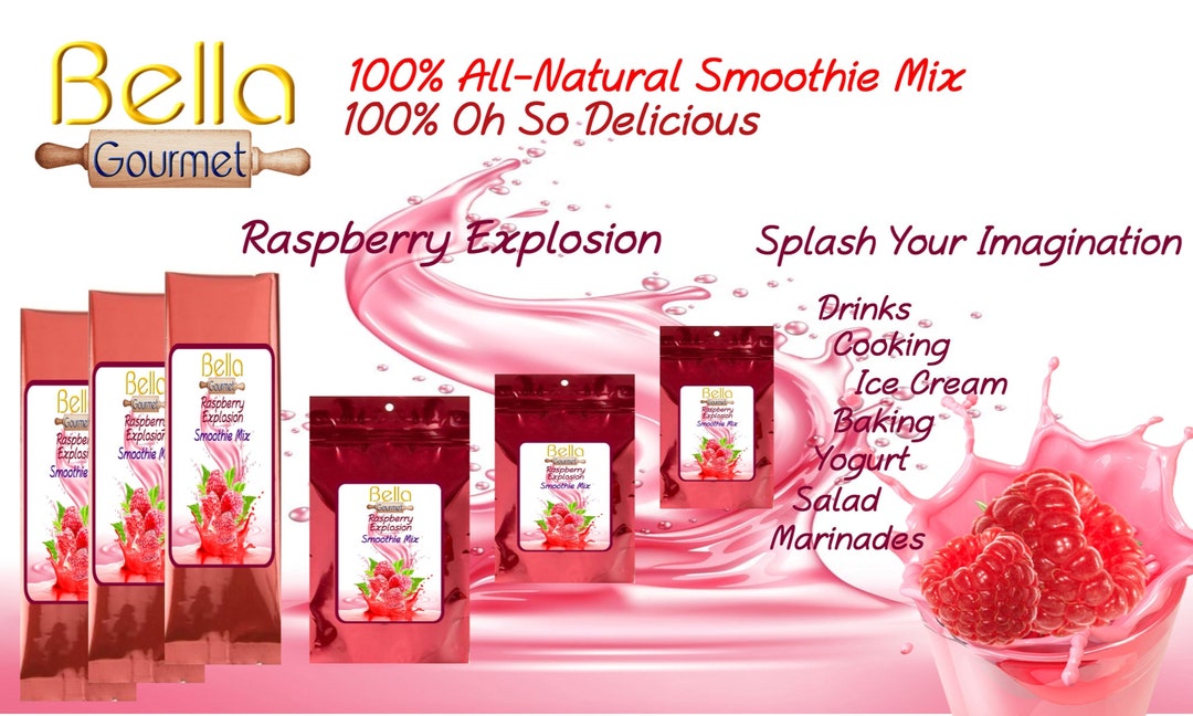 100 Allnatural Smoothie Mix 12pack Smoothie Gift Set Raspberry