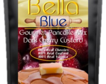 Pancake Mix Dark Cherry French Custard - Homemade Breakfast Food Gift Ideas- Gourmet Pancake Mix Gift Box