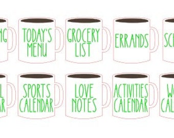 Tazza caffè Magneti frigorifero - FILE DIGITALE