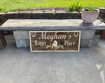 File digitale - Happy Place Barn Sign - File digitale