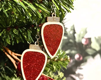 Orecchini a bulbo di Natale SVG- FILE DIGITALE