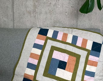 Farbenfrohe Moderne Geometrische Patchwork Wandbehang