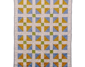 Moderne Geometrische Helle Leinen Bettwäsche Krippe Quilt