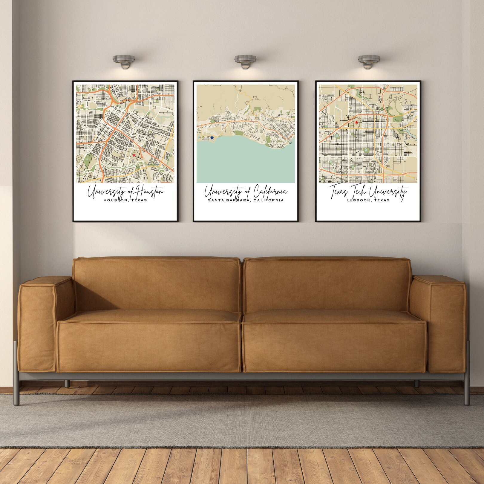 Custom Map Print University Map - Il Fullxfull.5827332075 Hmod