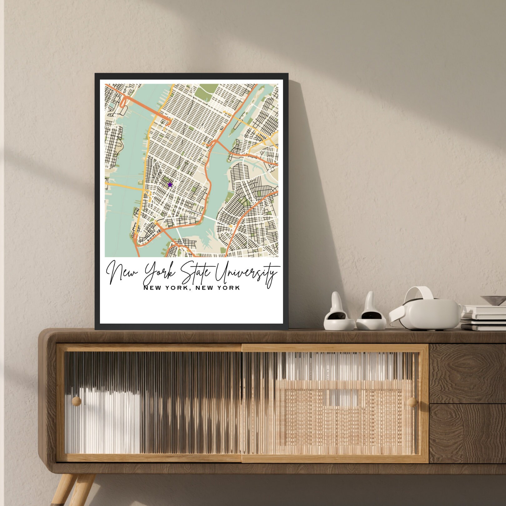 Custom Map Print University Map - Il Fullxfull.5779256602 7ckd