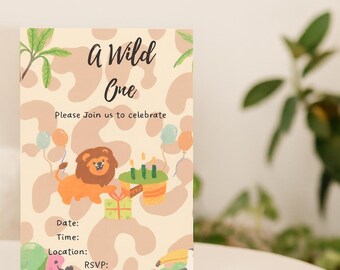 wild one party invitation