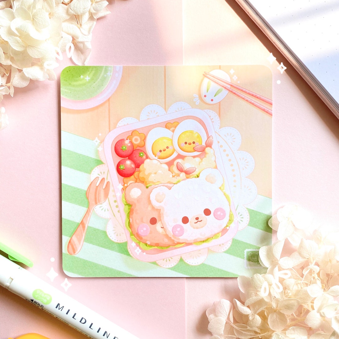Cute Bear Bento Box / Lunch Box Art Print Etsy
