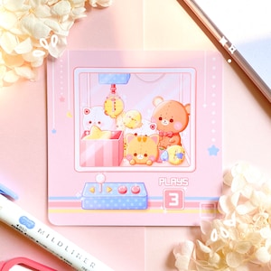 Cute Claw Machine / Arcade / Plushy Art Print