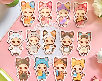 Cat Life Sonny Angel Sticker | Journal, laptop, bottle, planner sticker | Matte Waterproof sticker |