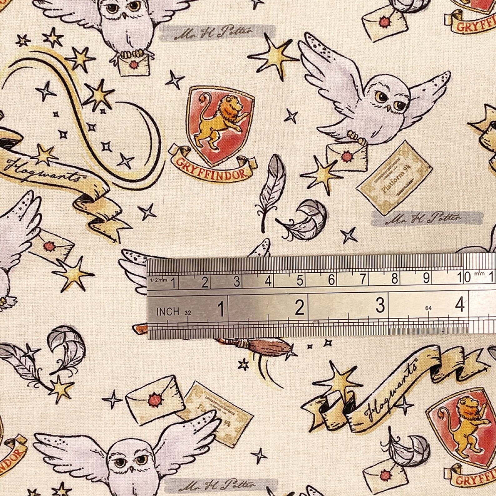 Harry Potter Fabric 100 Cotton 140cm wide Icons White Etsy