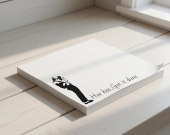 Snarky Michael Jackson Inspired Sticky Notes, Funny To Do Notepad, Sassy Hee Hee Memo Pad, Office Humor Gift, Retro Music Lover Desk Pad