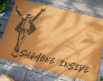 Michael Jackson Inspired Doormat | Funny Welcome Mat | Pop Legend Home Decor |Dance Teacher New Home Entryway Rug | Funny Front door Gift