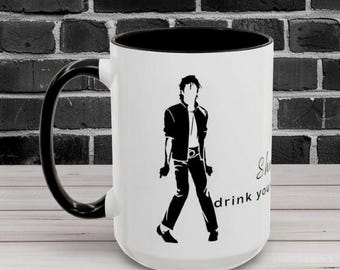 Shamone Michael Jackson Inspired  coffee mug | Shamone Drink your Coffee 11oz 15oz accent mug |Choreographer gift, Boss, Music lover
