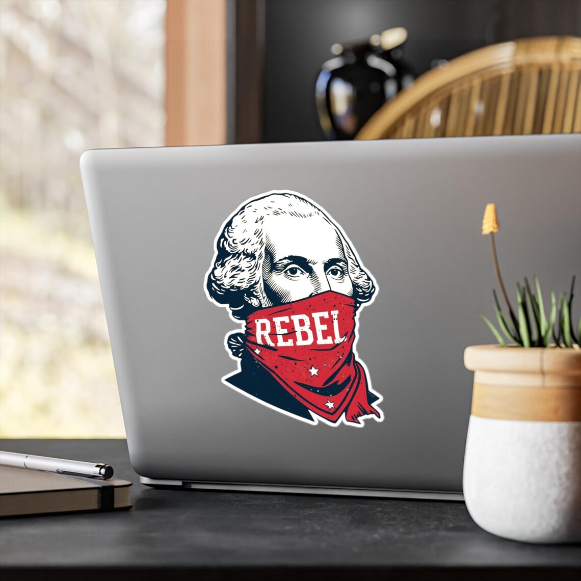 Revolutionary Sticker George Washington Sticker, Patriotic Revolutionary War Decal ...