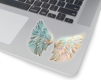 Engel Flügel Aufkleber, Adler Flügel, Trauer Geschenk, Lehrer Geschenk, Aquarell Flügel, Momento, Renemberance Geschenk