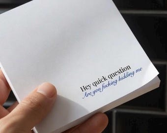 Funny sticky Notes, Adult Humor Post It note, Snarky Office Humor, Coworker Gift, Fun Notepad, Curse word | Post-it® Style