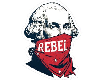 George Washington Sticker, Patriotic revolutionary war Decal, Revolutionary war car decal, 4th July 250 Anniversary founding father stickers