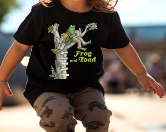 Grenouille et crapaud pour tout-petits | T-shirt amateur de livres Cottage core | anniversaire
