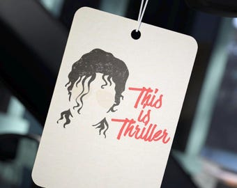 Michael Jackson Car Air Freshener 3 Styles, Funny car music Lover gift, Gift For New Driver, Michael Jackson Silhouette, Retro Music Design