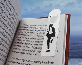 Michael Jackson Inspired Bookmark, MJ Dance Silhouette, Retro Music Lover Gift, Unique Book Lover Accessory, Pop Star Reading Bookmark