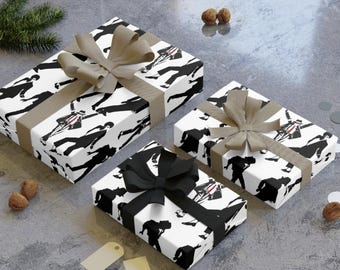 Michael Jackson Inspired Wrapping Paper, Retro MJ Fan Gift, King of Pop Pattern Gift Wrap, Music Lover Birthday Wrapping Paper, Pop Music