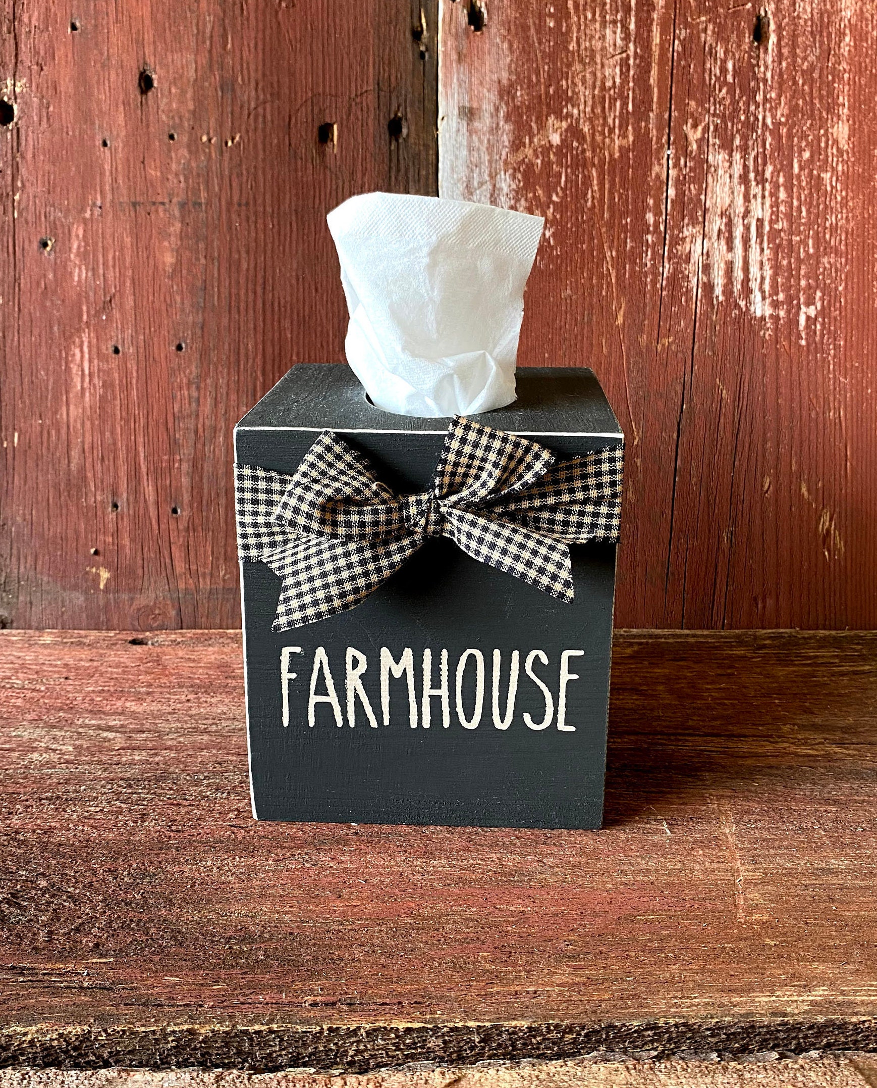 Farmhouse tissue cheap box cover