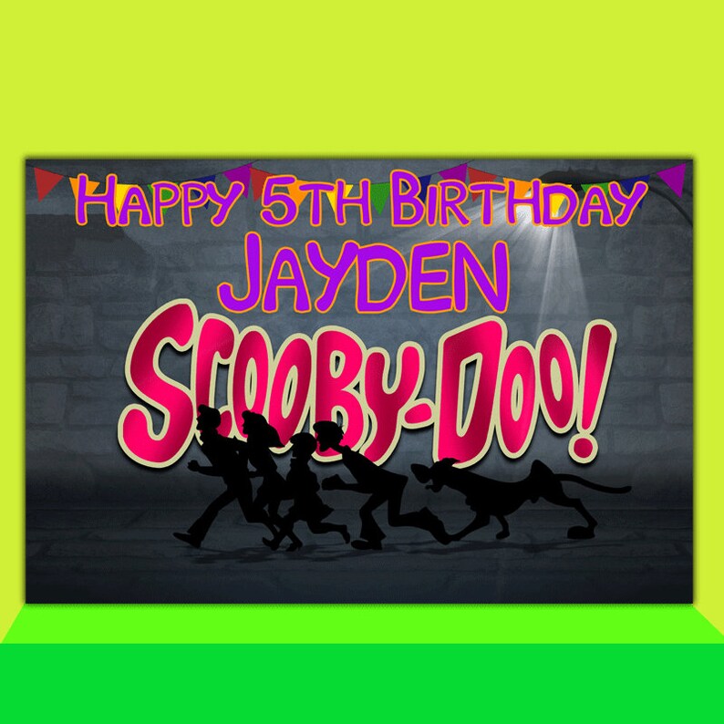 Scooby Doo Party Background Digital File Only Scooby Doo Backdrop Scooby Doo Photobooth Backdrops Props Party Decor Jewellerymilad Com