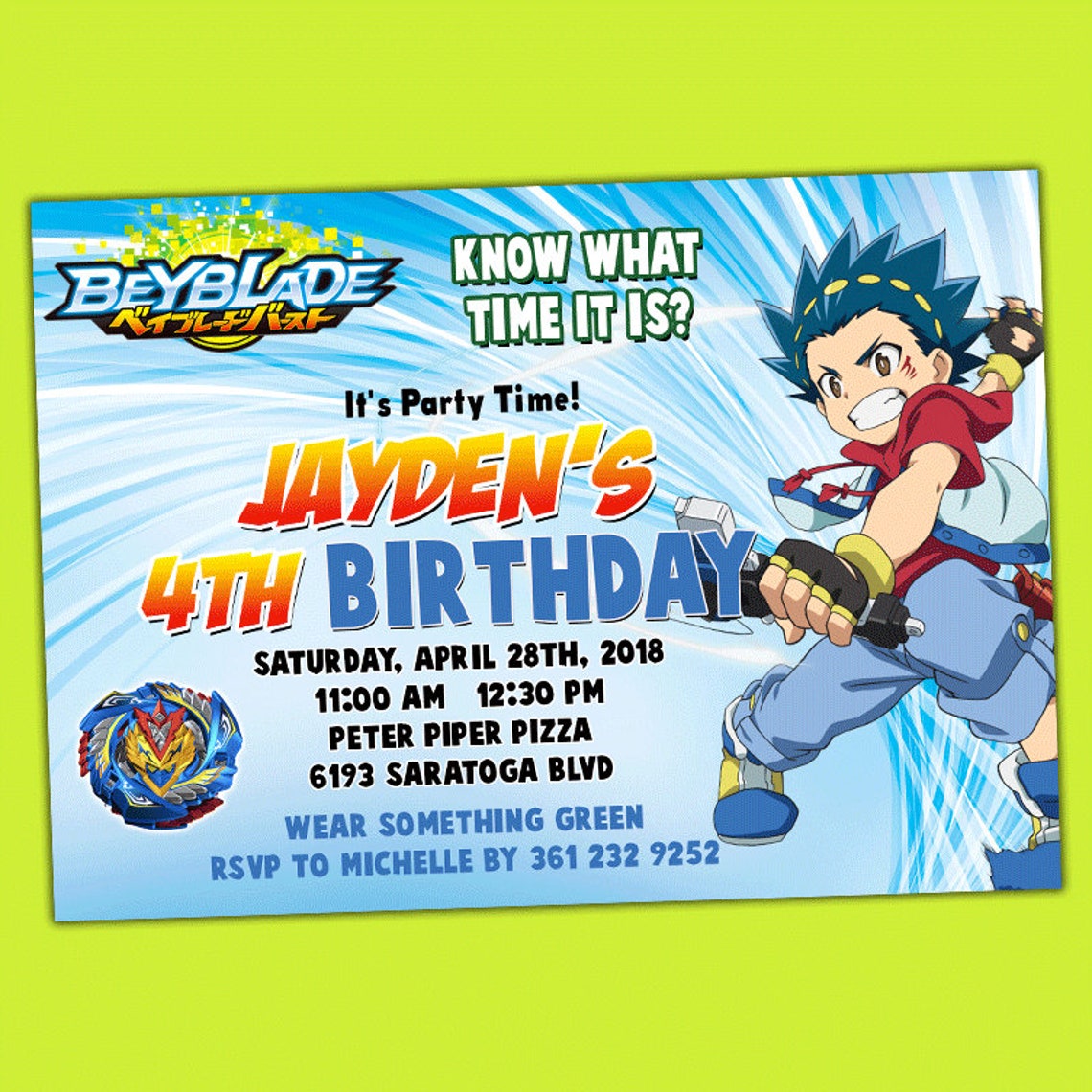 Invitación beyblade invitación de fiesta de Beyblade Etsy Invitación beyblade invitación de fiesta de Beyblade Etsy