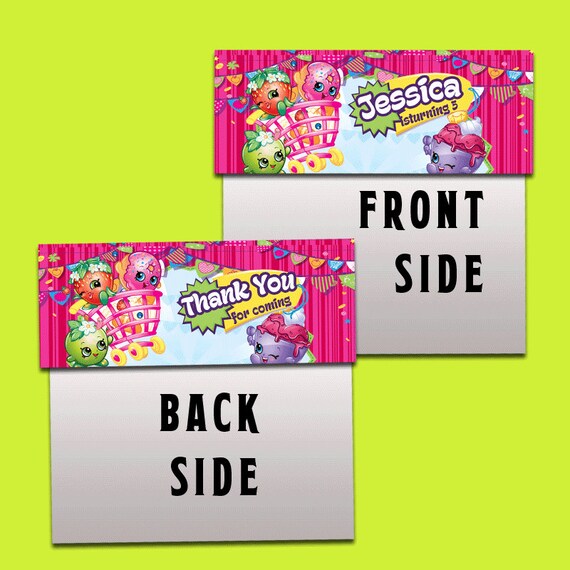 Shopkins Bag Topper Shopkins Party Decor Shopkins Label - Etsy