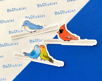 Flute Bird Laminated Sticker | Flute Sticker | Bird Sticker | Music Sticker