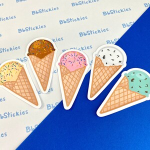 Music Icecream Laminated Sticker | Icecream Sticker | Music Sticker