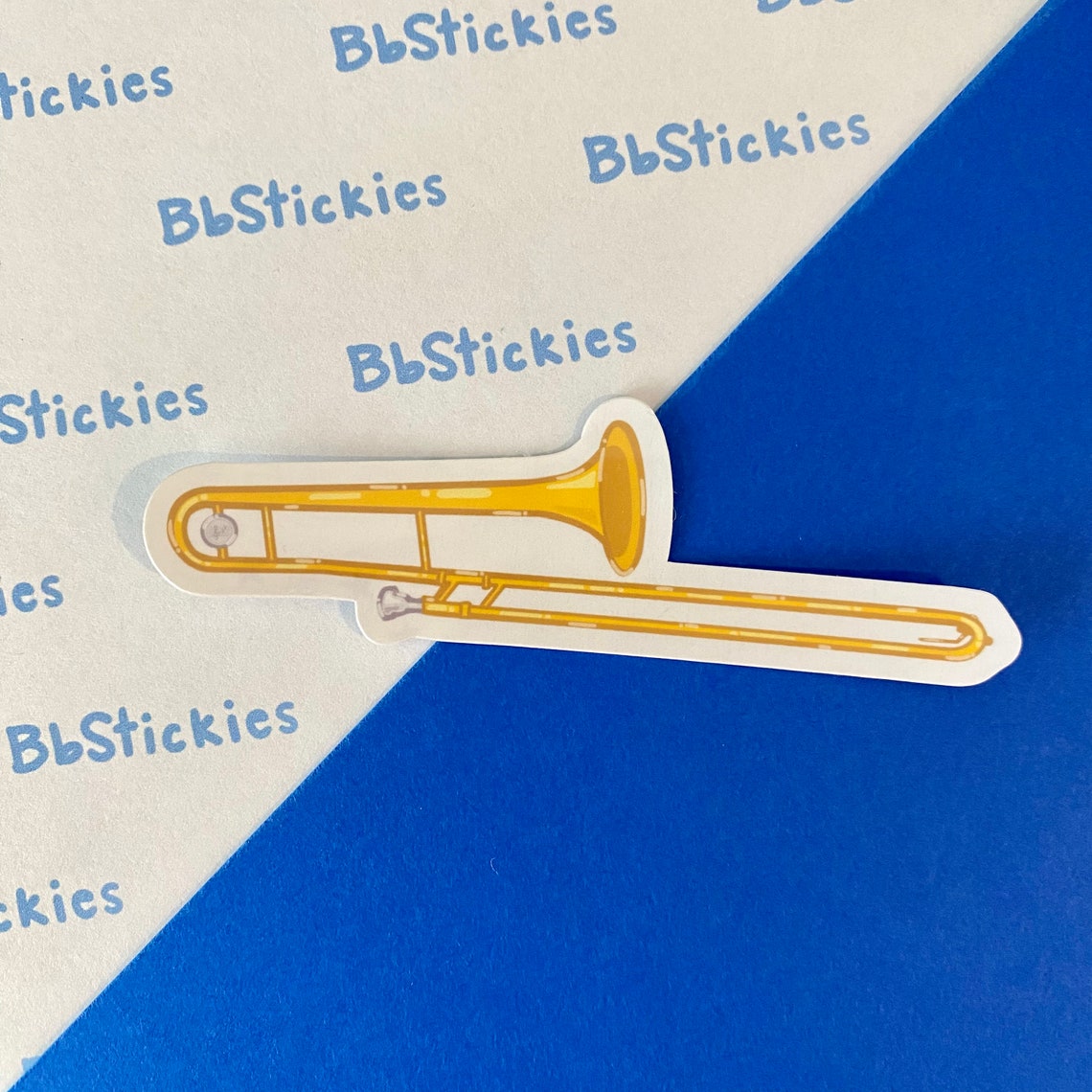 Silver Trumpet Sticker Brass Instruments Laminated Sticker | French Horn Sticker | Trumpet ...