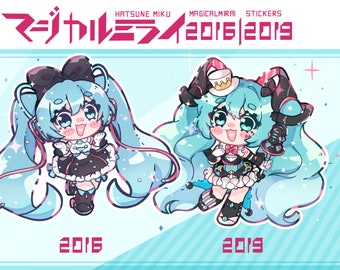 FINAL SALE! 2" Magical Mirai Miku Stickers Pack / 2016 Miku / 2019