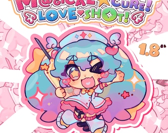 Magical Cure Miku Sticker - Waterproof Matte Vinyl (1.8")