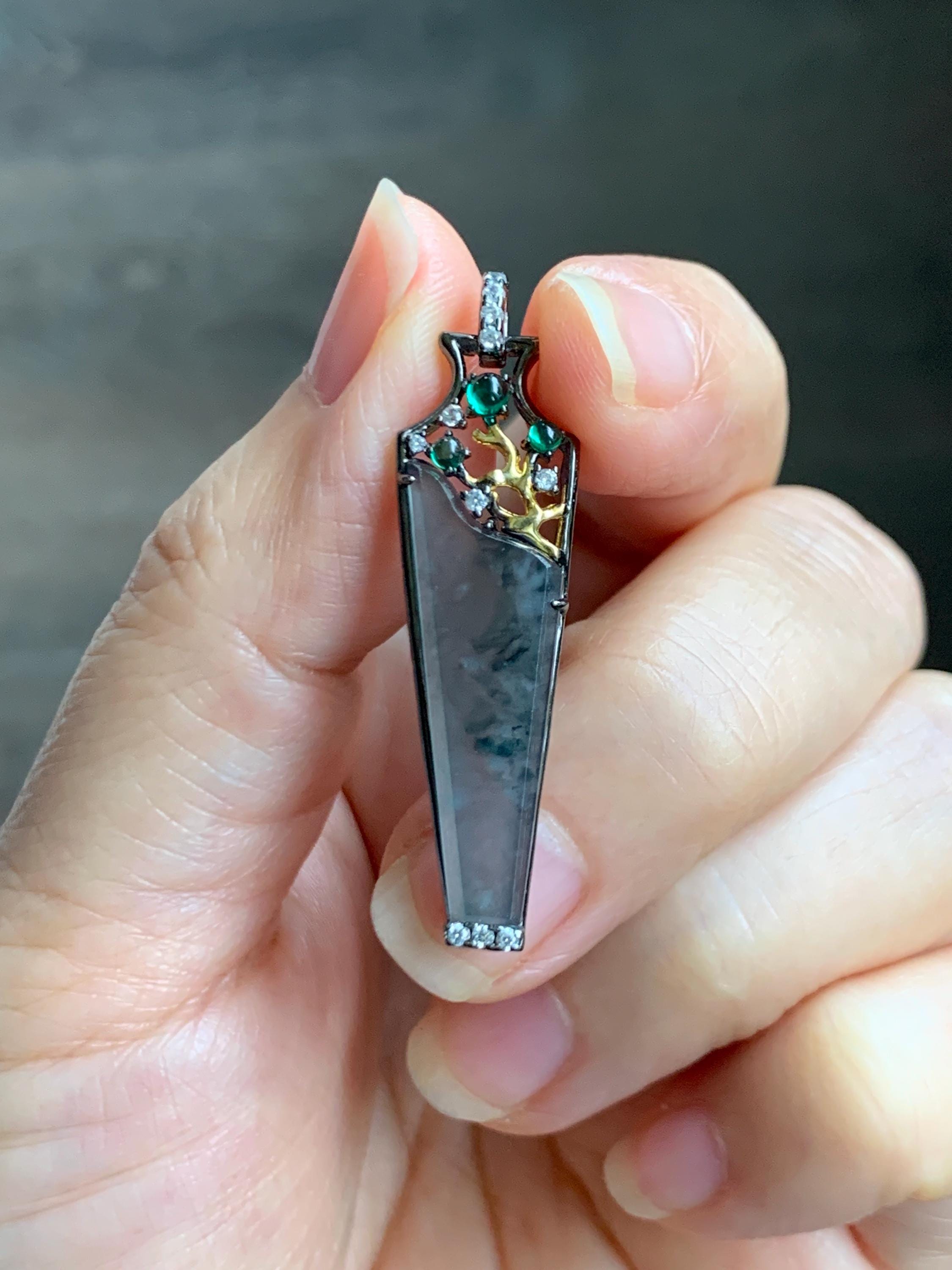 Certified Natural Grade A Guatemalan Icy Highly Translucent Wuji