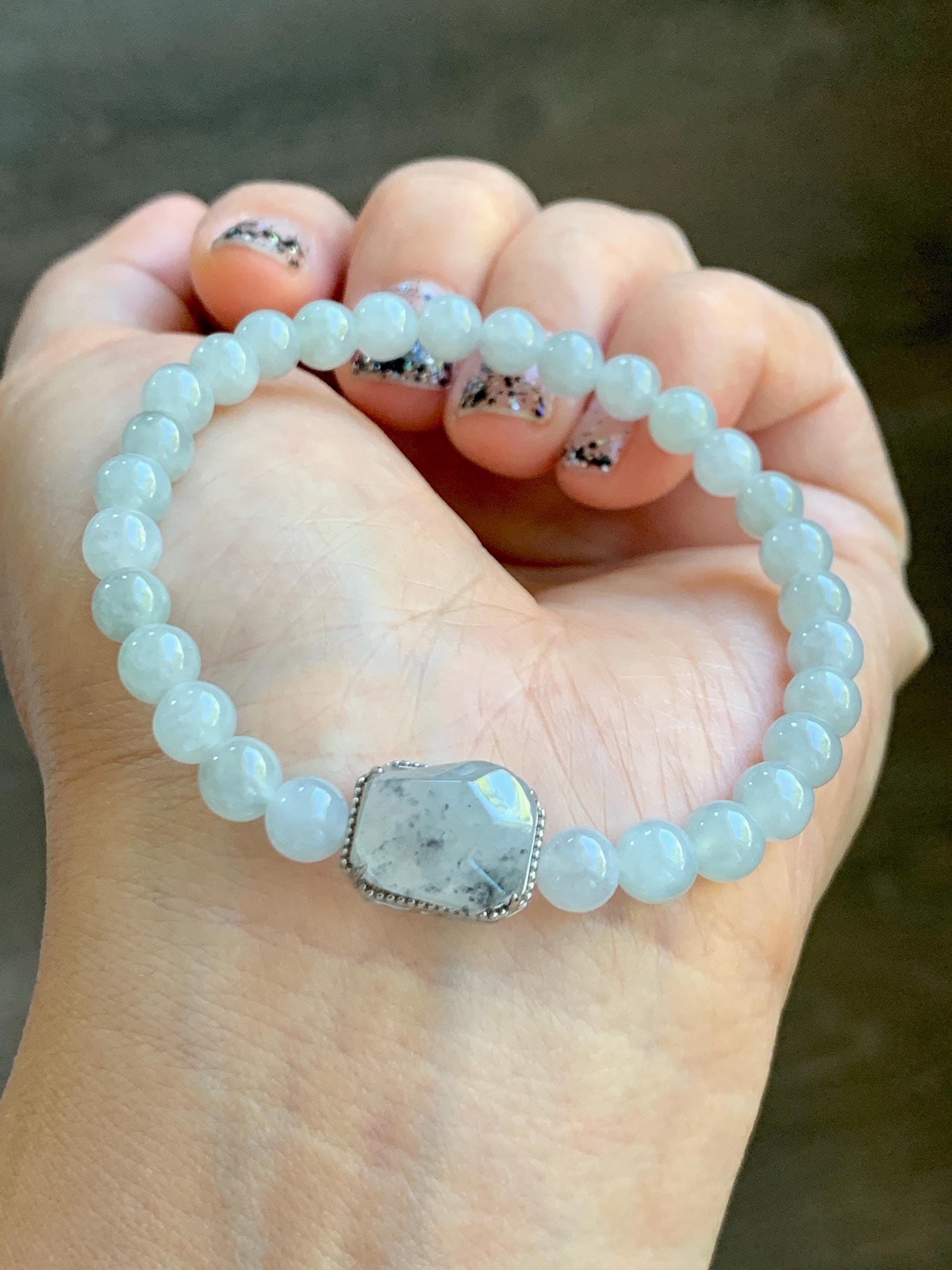 Natural Grade A Icy Highly Translucent Light Wuji Jade Jadeite