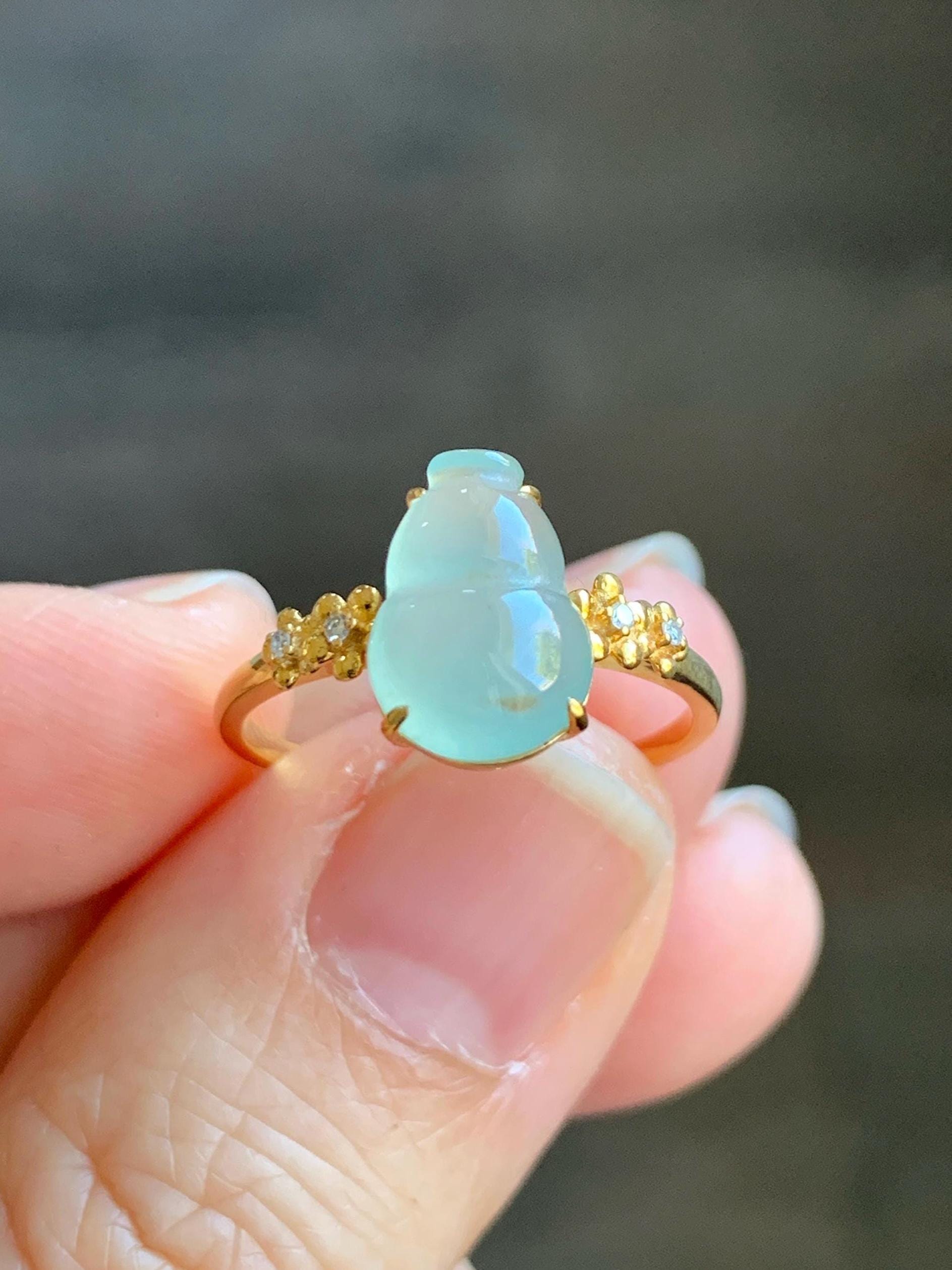 認定天然グレード A プレミアム氷半透明ライト グリーン ジェダイト