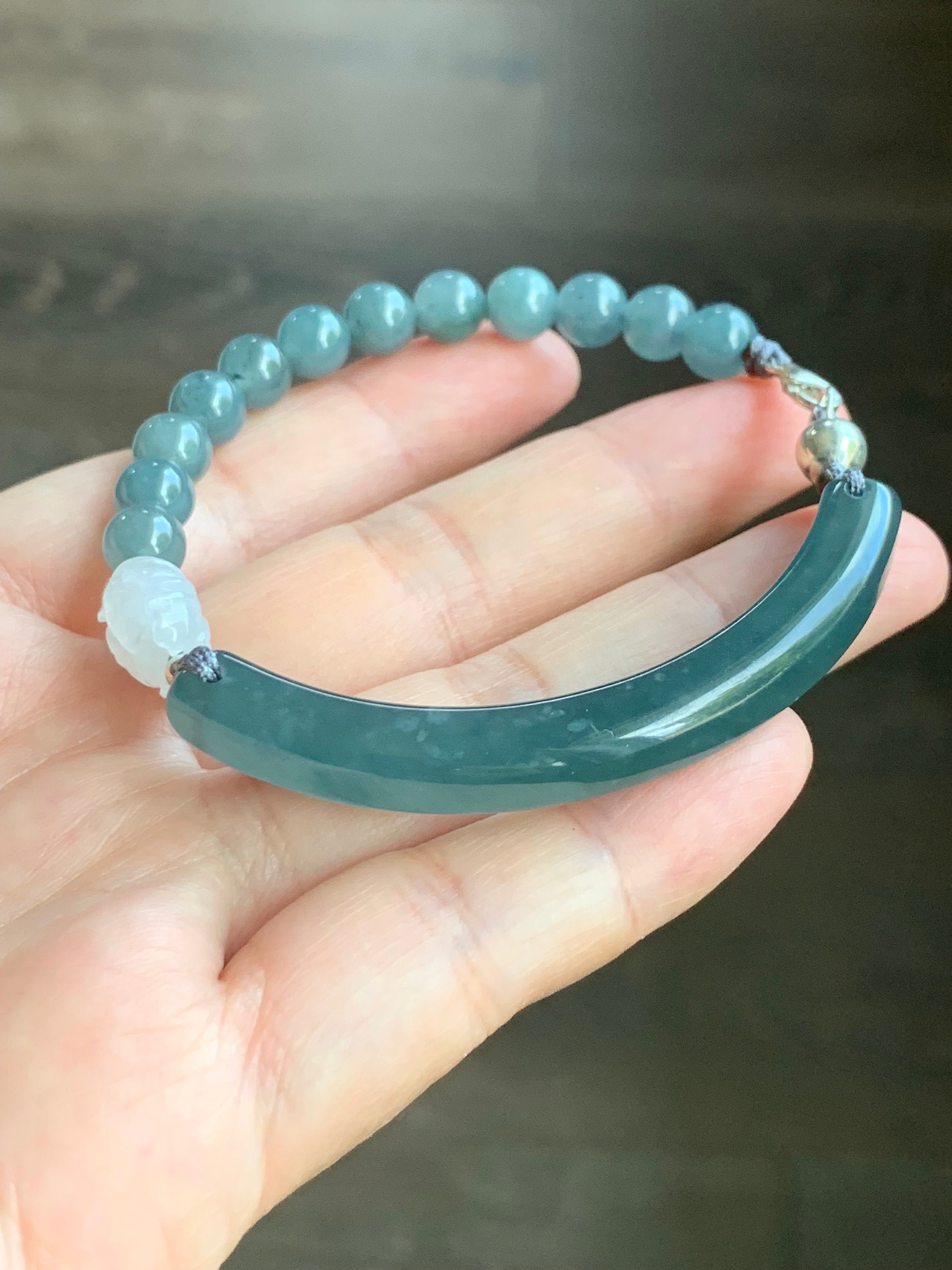 Blue Babybottle【クリスタルパワーストーン】 Amazon.com: WE Baby Shower Stretchy Blue Crystal bracelet favors