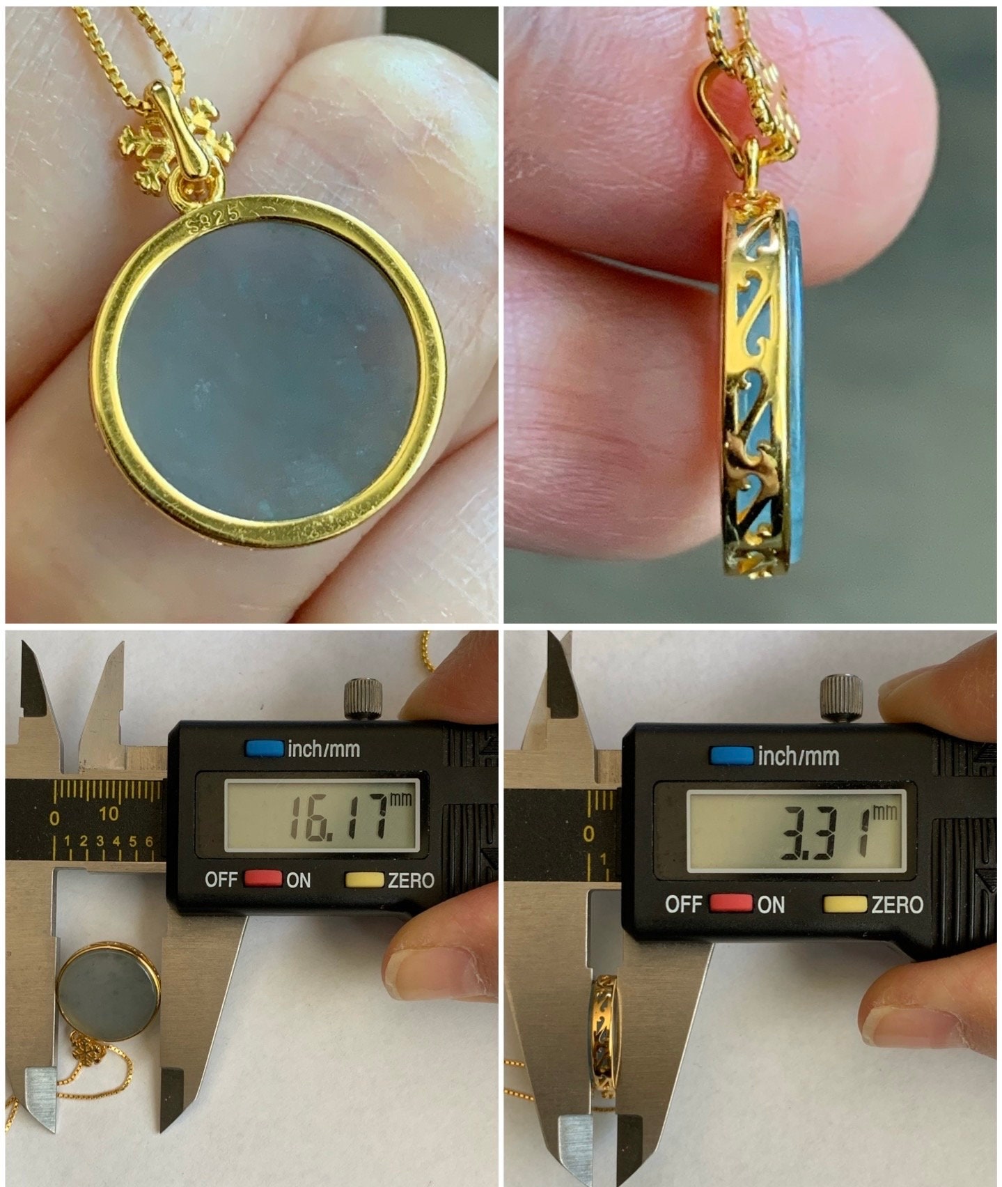 Ciondoli rotondi con foro grande da 7 mm, a forma di moneta