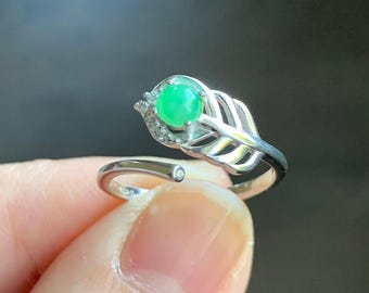 1973 Jade Grand Duchess Towle Vintage Sterling Spoon Ring