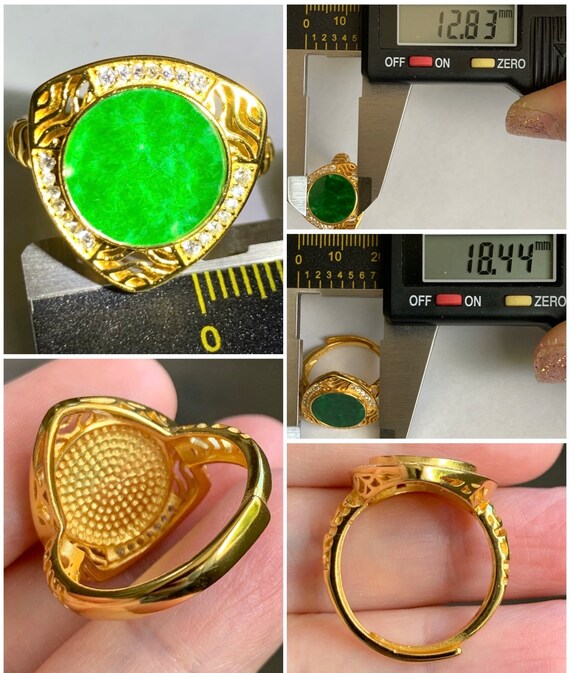 ☆大人気☆24K金コインリング開口部はサイズ調節可能 カップルリング2