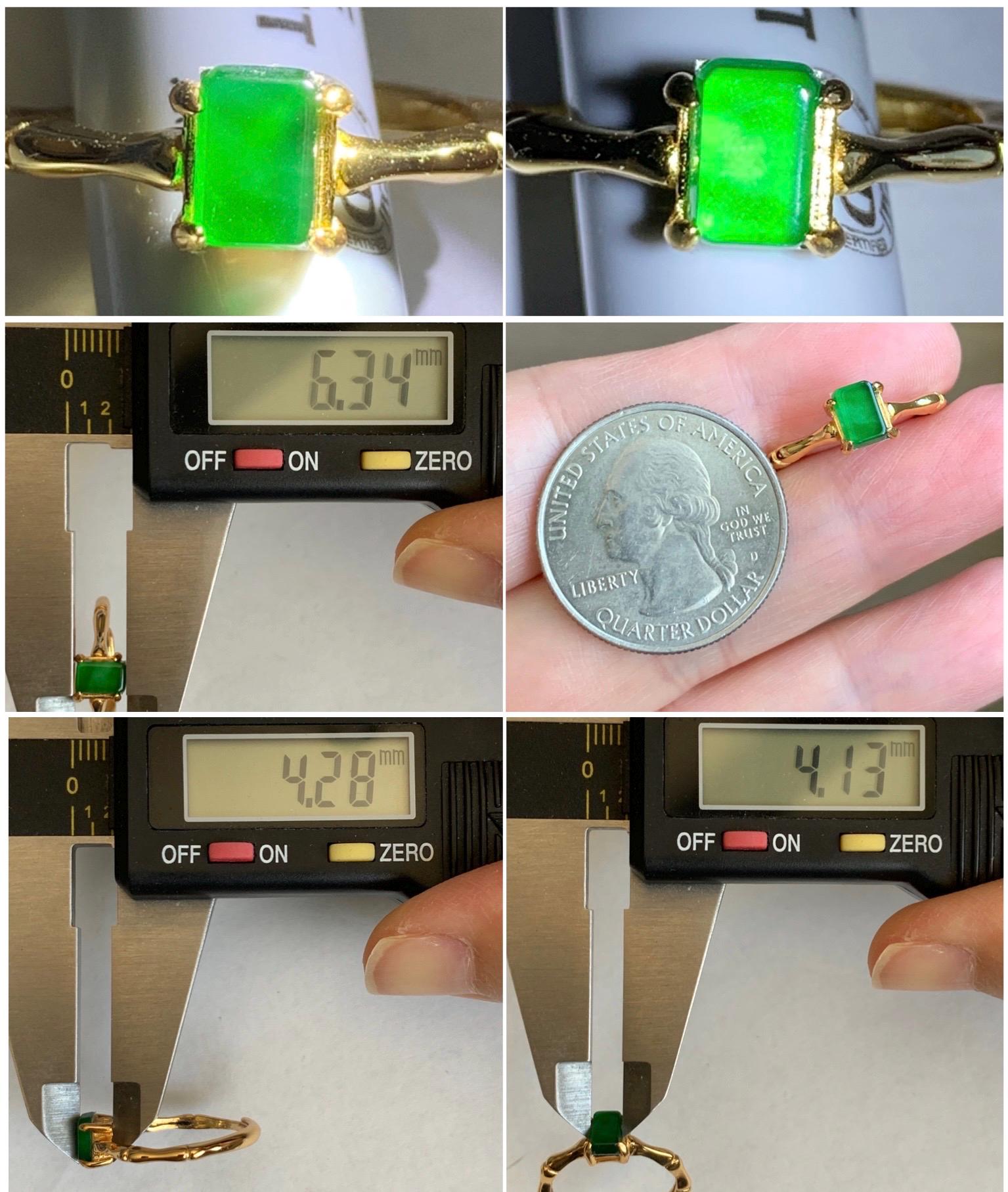 Natural Grade A Guatemalan Icy Translucent Vibrant Green Jade