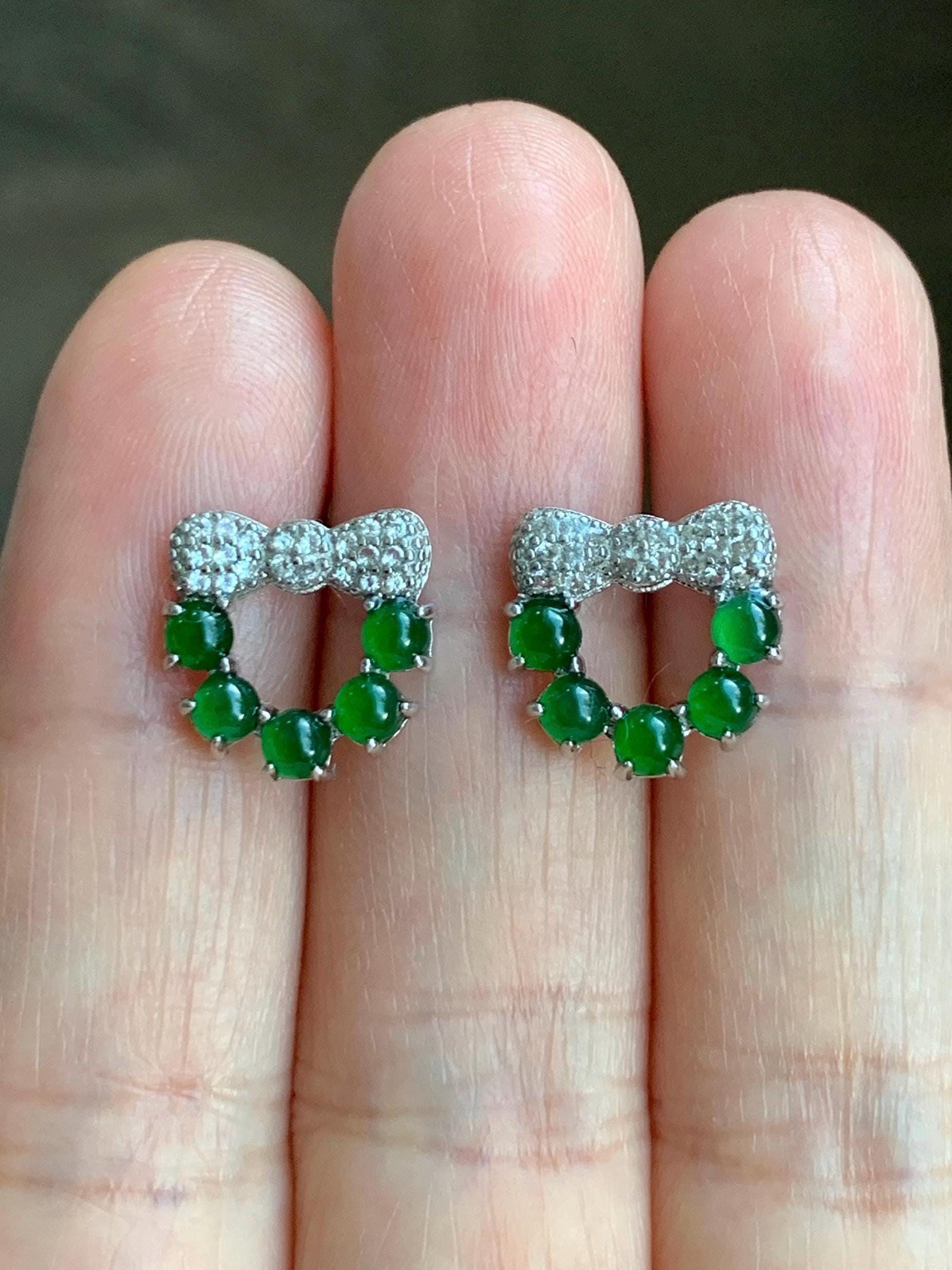 天然グアテマラ グレード A 氷のような半透明の鮮やかなグリーン