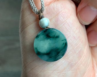 Certified Natural Grade A Icy Highly Translucent Wuji Jadeite Wu
