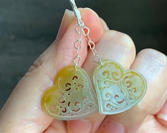 I アクセサリー まとめ売り 象牙風 翡翠 レトロ ヴィンテージ ジャンク扱い Natural Grade A Icy Highly Translucent Yellow Jade Jadeite