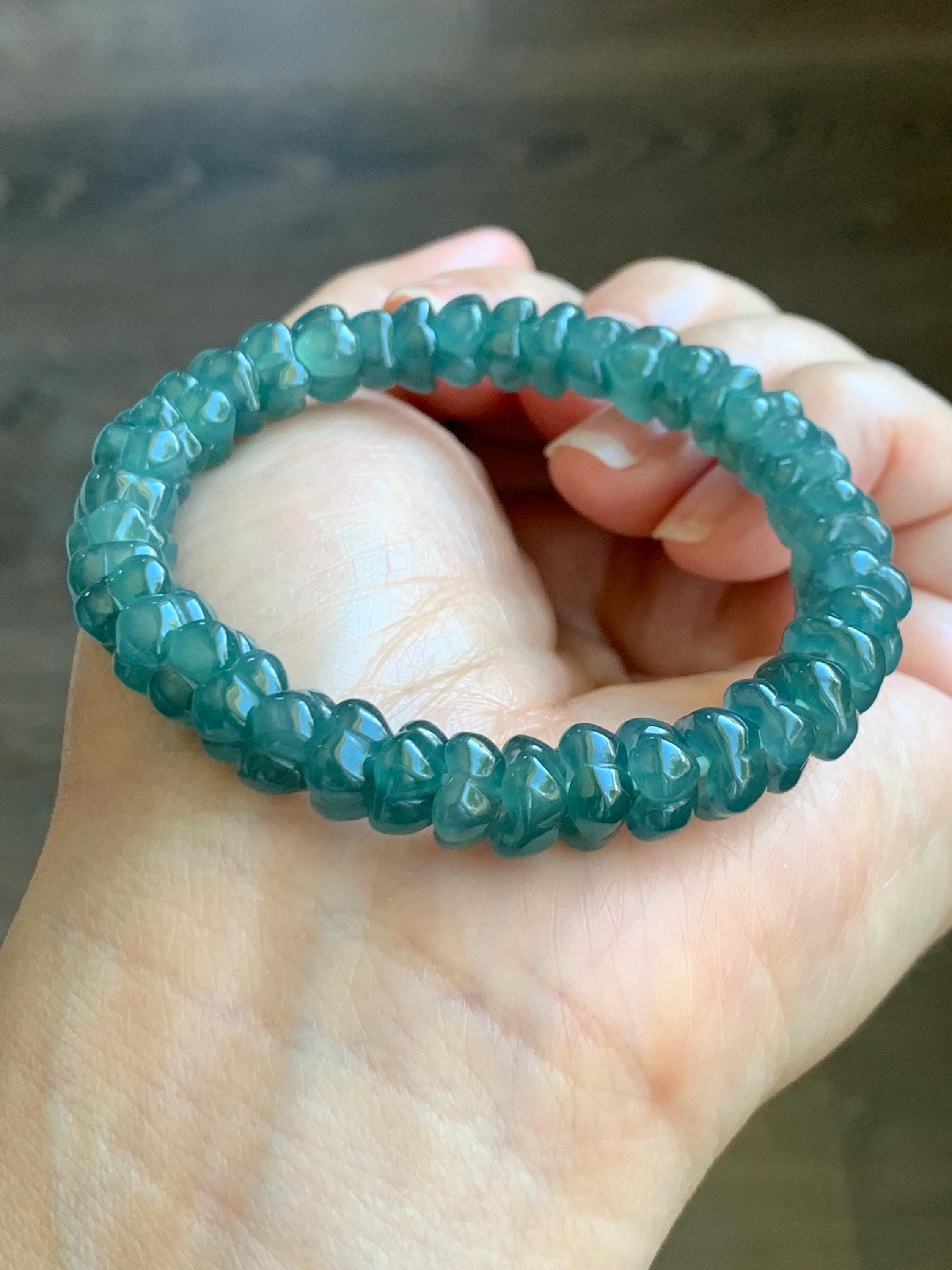 Natural Grade A Icy Translucent Gelatinous Jade Jadeite Carved